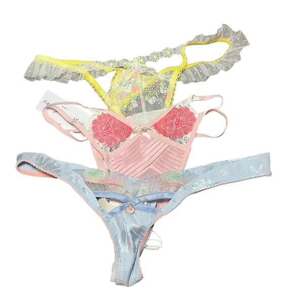 For Love And Lemons Other - For Love and Lemons bundle of 3 pair of panties NWT Medium